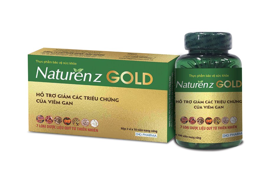 TPBVSK NATURENZ GOLD có tác dụng hỗ trợ làm giảm các triệu chứng viêm gan