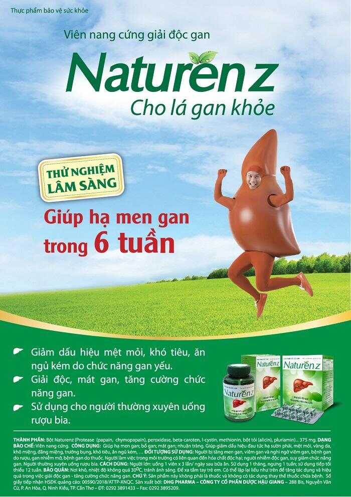 Naturenz hỗ trợ cải thiện sức khỏe cho người bị men gan cao