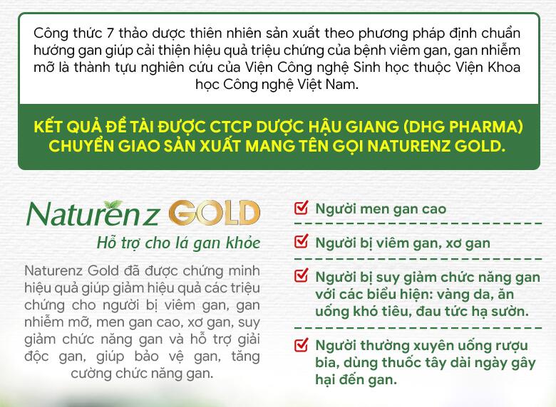 Thực phẩm bảo vệ sức khỏe Naturenz Gold