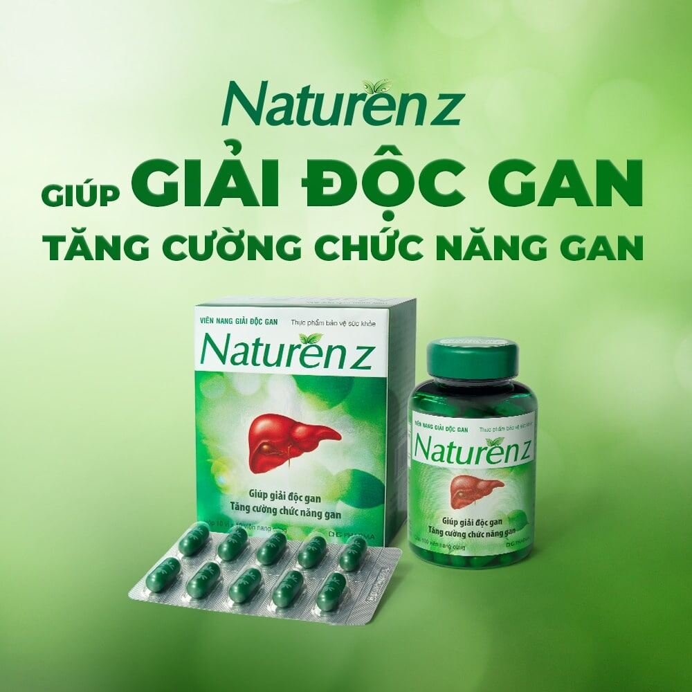 Viên uống giải độc gan Naturenz - Vì lá gan khỏe mạnh