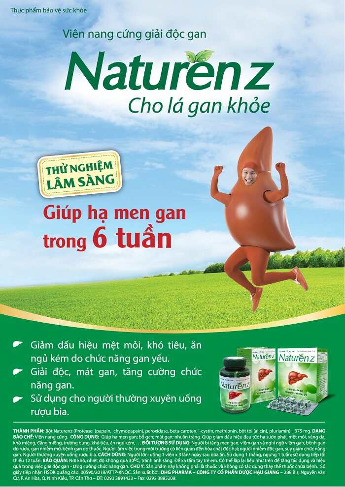 Naturenz hỗ trợ cải thiện sức khỏe cho người bị bệnh gan